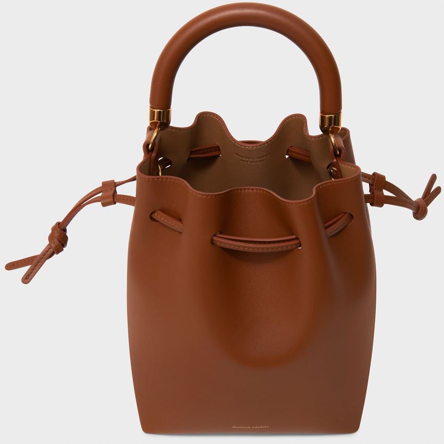 Women's Mansur Gavriel Movimento Mini Bucket Bags Dark Brown | AU 792MKZ